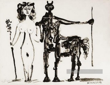 Centaure et bacchante 1947 cubisme Pablo Picasso Peinture à l'huile